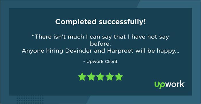 Upwork Client Review - Reliable Partner for Your Tech Solutions